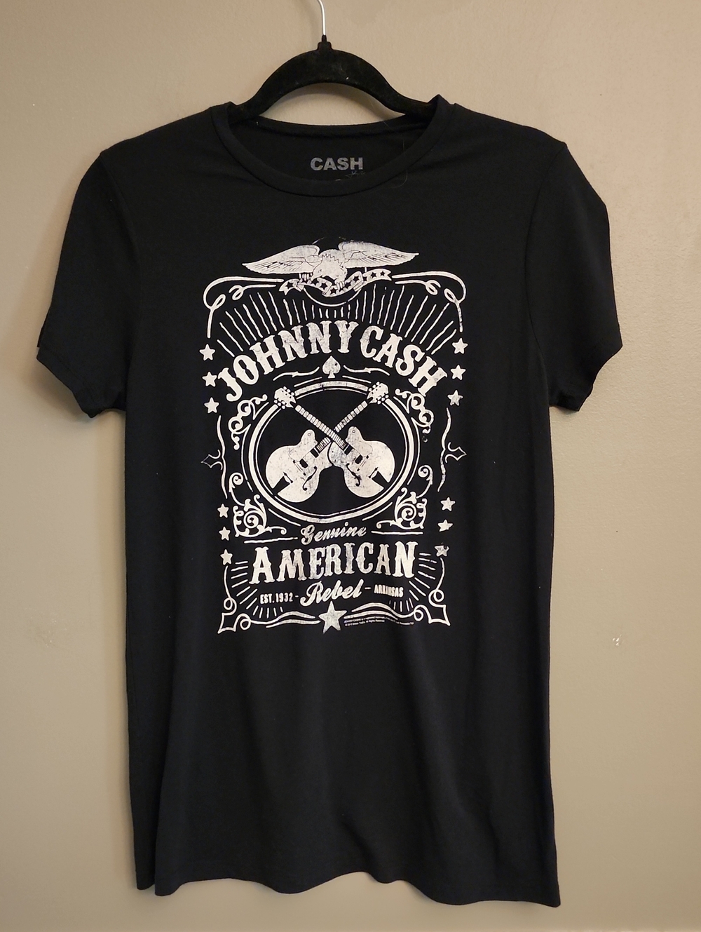 Johnny Cash Black Graphic Tee - American Rebel Design